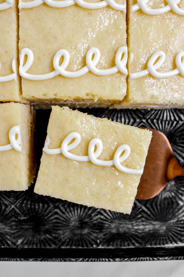 Vanilla Hostess Sheet Cake - My Messy Kitchen